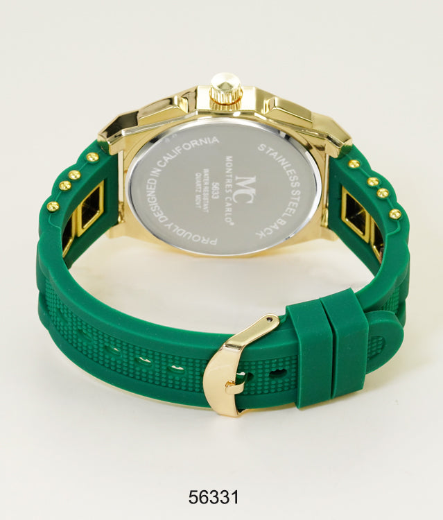 5633-Montres Carlo Silicon Band Watch