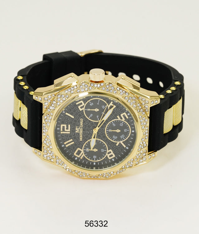 5633-Montres Carlo Silicon Band Watch