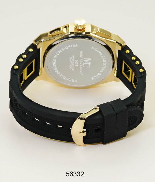 5633-Montres Carlo Silicon Band Watch