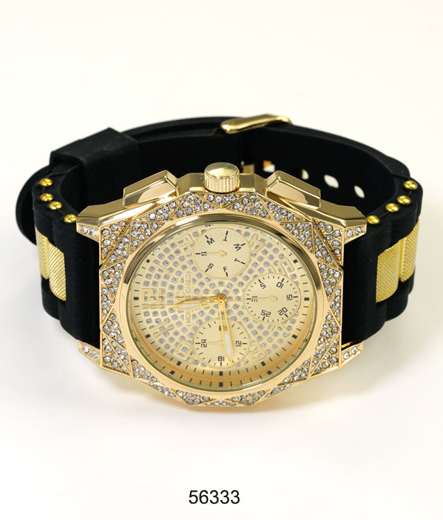 5633-Montres Carlo Silicon Band Watch