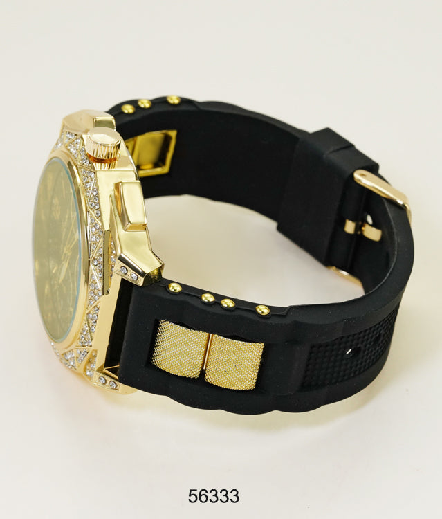 5633-Montres Carlo Silicon Band Watch
