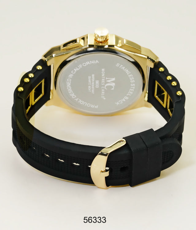 5633-Montres Carlo Silicon Band Watch