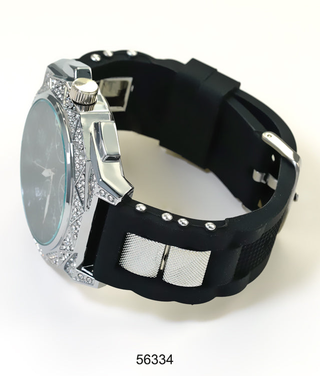 5633-Montres Carlo Silicon Band Watch