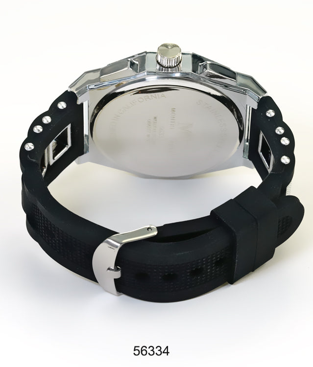 5633-Montres Carlo Silicon Band Watch