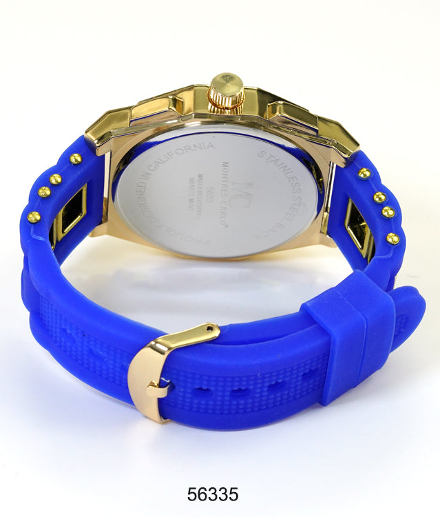 5633-Montres Carlo Silicon Band Watch