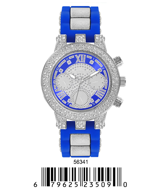 5634-Montres Carlo Silicon Band Watch
