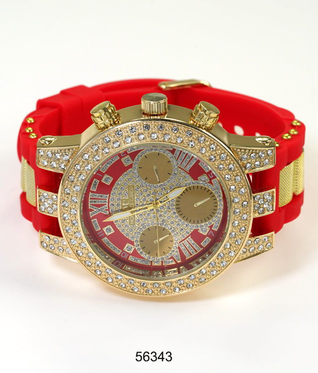 5634-Montres Carlo Silicon Band Watch
