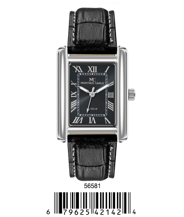 5658 - Faux Leather Band Watch