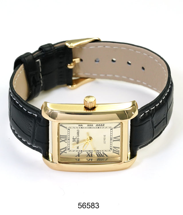 5658 - Faux Leather Band Watch