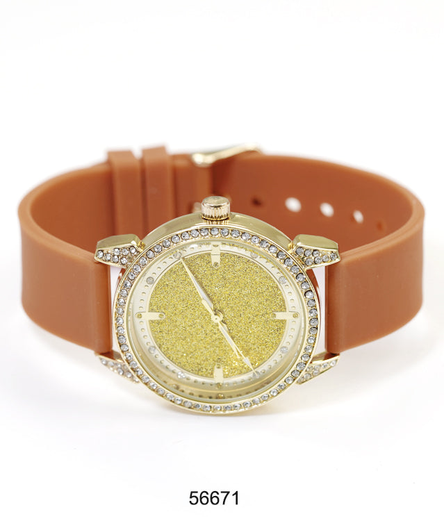 5667-Montres Carlo Silicon Band Watch