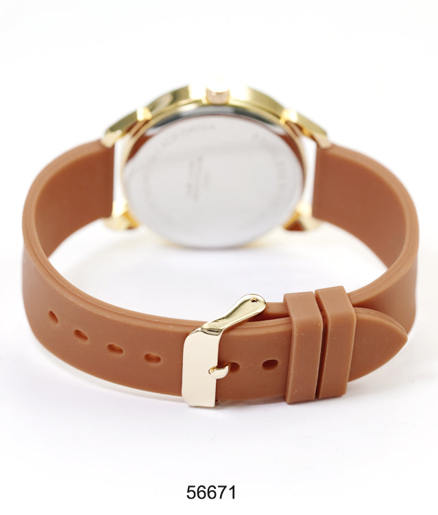 5667-Montres Carlo Silicon Band Watch