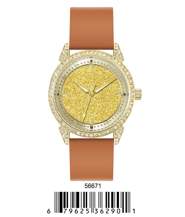 5667-Montres Carlo Silicon Band Watch
