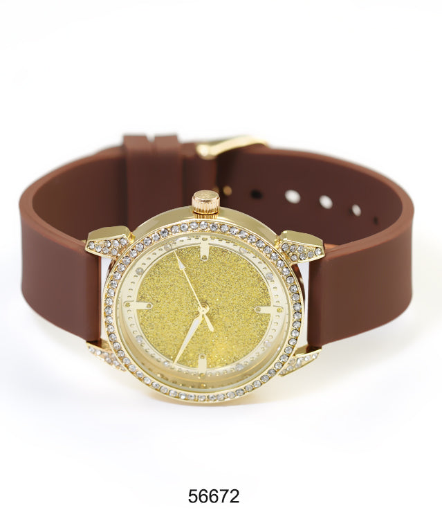 5667-Montres Carlo Silicon Band Watch