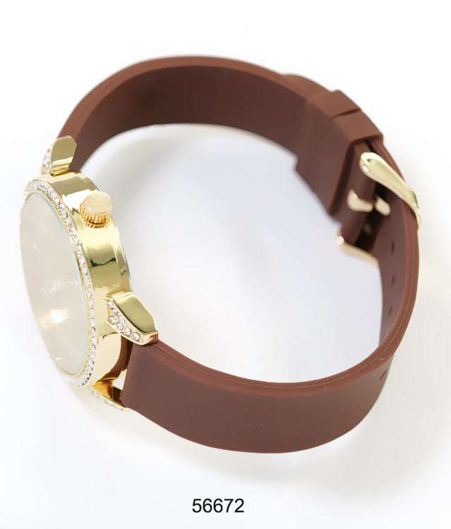 5667-Montres Carlo Silicon Band Watch