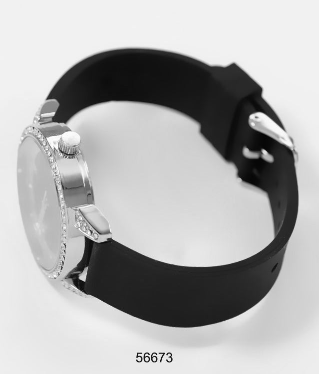 5667-Montres Carlo Silicon Band Watch