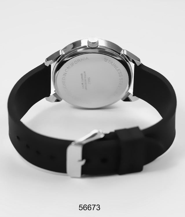 5667-Montres Carlo Silicon Band Watch