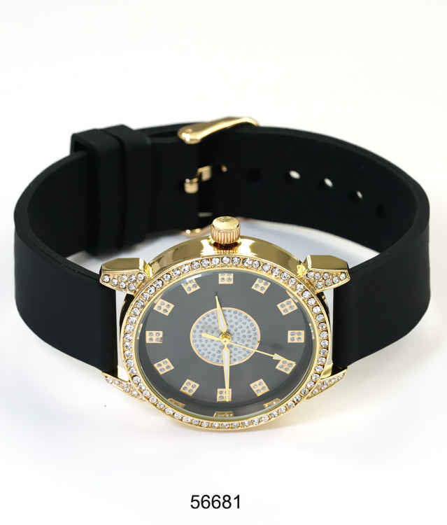 5668-Montres Carlo Silicon Band Watch