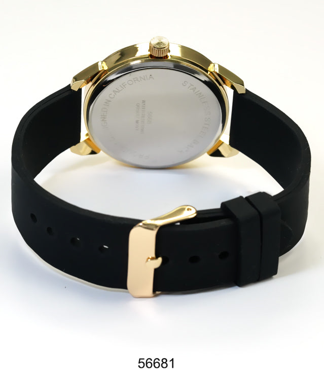 5668-Montres Carlo Silicon Band Watch