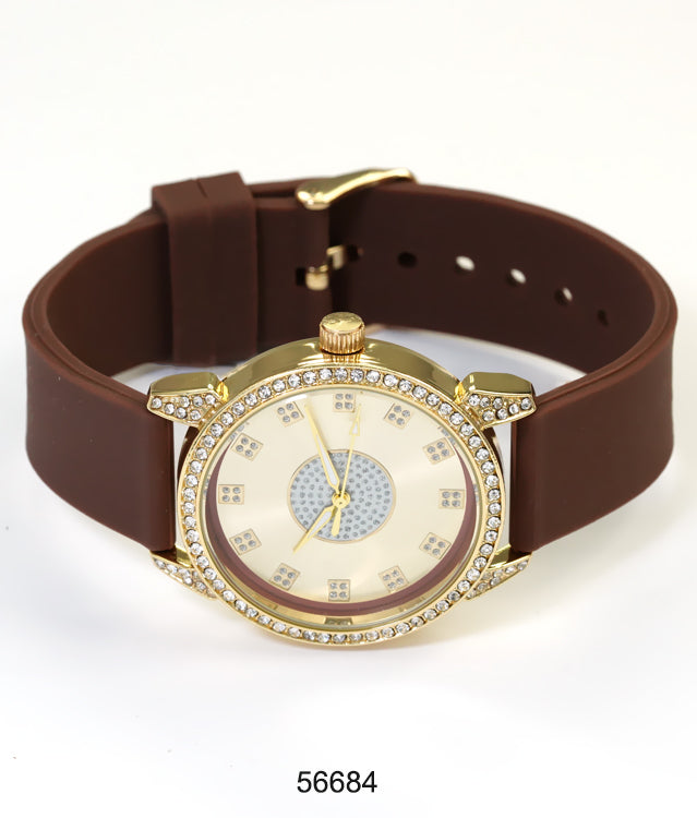5668-Montres Carlo Silicon Band Watch