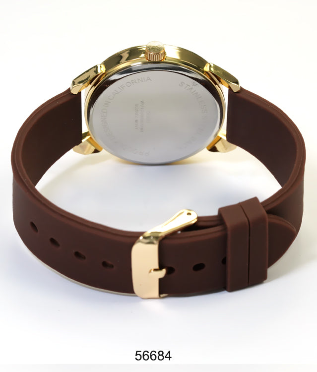 5668-Montres Carlo Silicon Band Watch