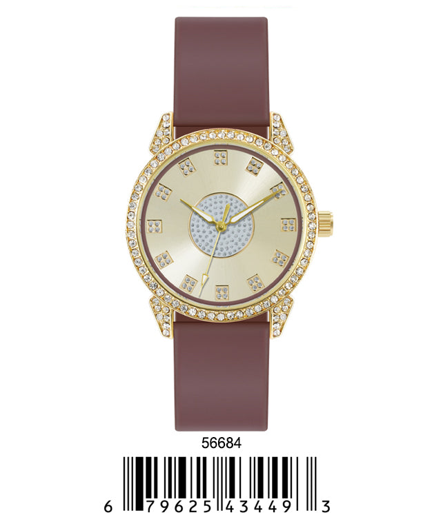 5668-Montres Carlo Silicon Band Watch