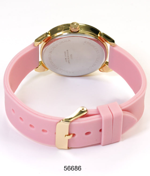 5668-Montres Carlo Silicon Band Watch