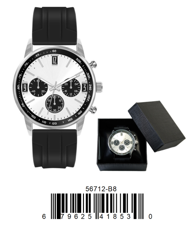 5671-B8 - Prepacked Silicon Band Watch
