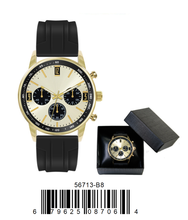 5671-B8 - Prepacked Silicon Band Watch