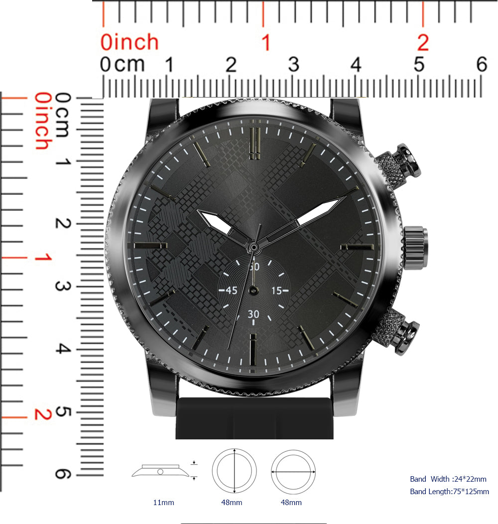 5672-B8 - Prepacked Silicon Band Watch