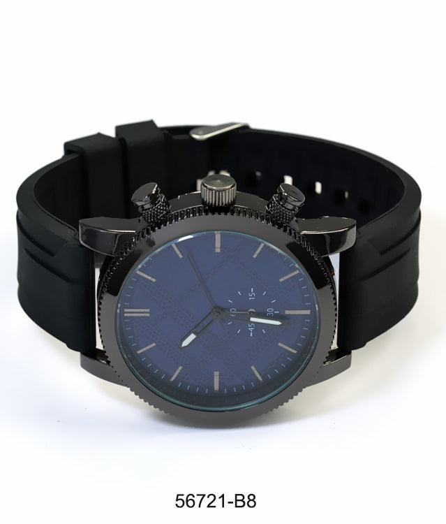 5672-B8 - Prepacked Silicon Band Watch
