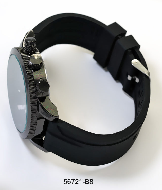 5672-B8 - Prepacked Silicon Band Watch