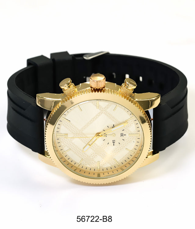 5672-B8 - Prepacked Silicon Band Watch