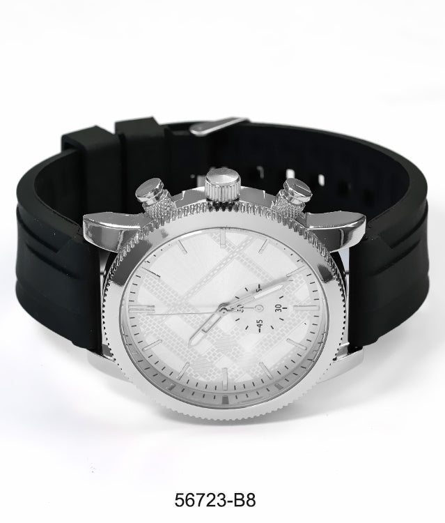 5672-B8 - Prepacked Silicon Band Watch