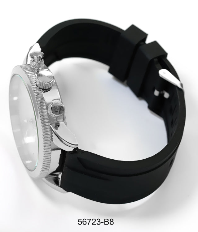 5672-B8 - Prepacked Silicon Band Watch