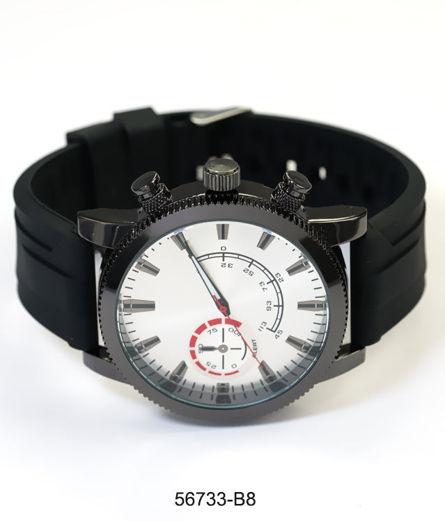 5673-B8 - Prepacked Silicon Band Watch