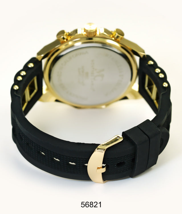 5682-Montres Carlo Silicon Band Watch