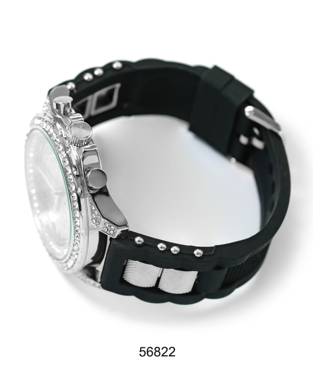 5682-Montres Carlo Silicon Band Watch