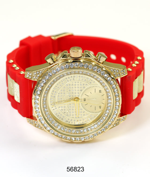 5682-Montres Carlo Silicon Band Watch