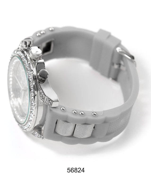 5682-Montres Carlo Silicon Band Watch