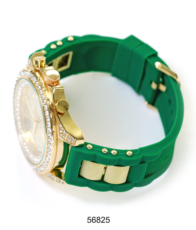 5682-Montres Carlo Silicon Band Watch