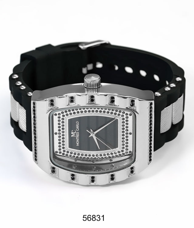 5683-Montres Carlo Silicon Band Watch
