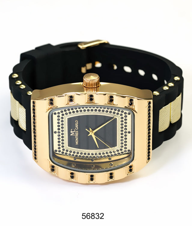 5683-Montres Carlo Silicon Band Watch