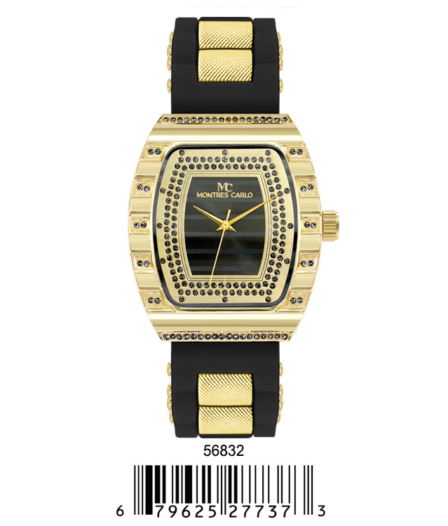 5683-Montres Carlo Silicon Band Watch