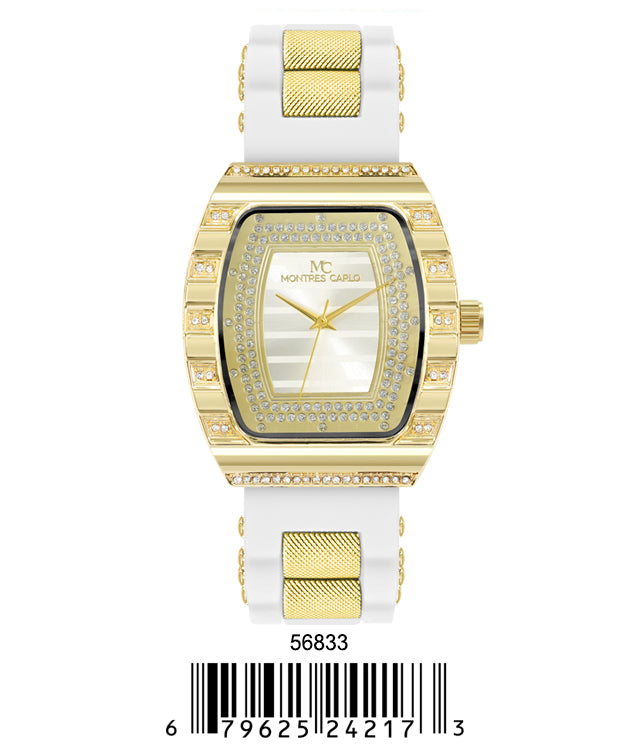 5683-Montres Carlo Silicon Band Watch