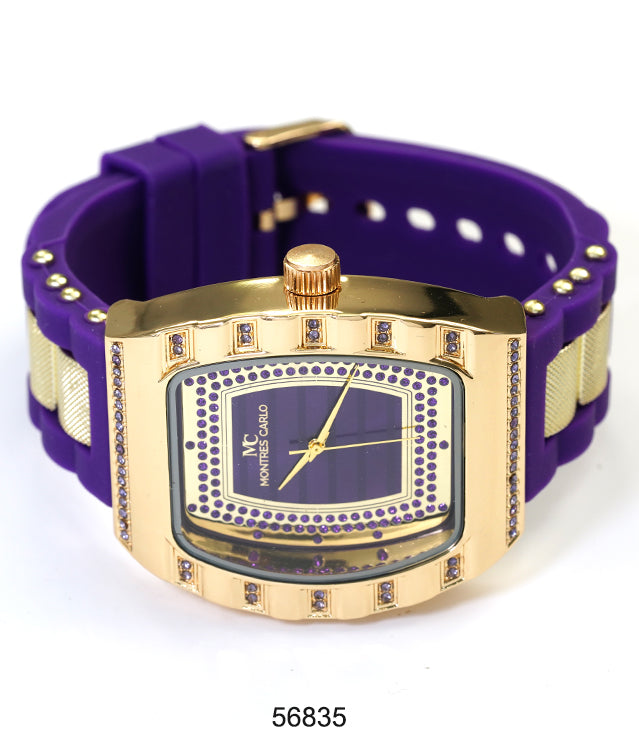 5683-Montres Carlo Silicon Band Watch