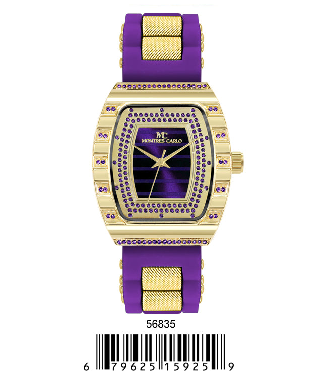 5683-Montres Carlo Silicon Band Watch