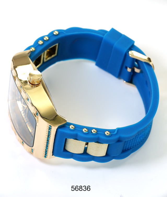 5683-Montres Carlo Silicon Band Watch