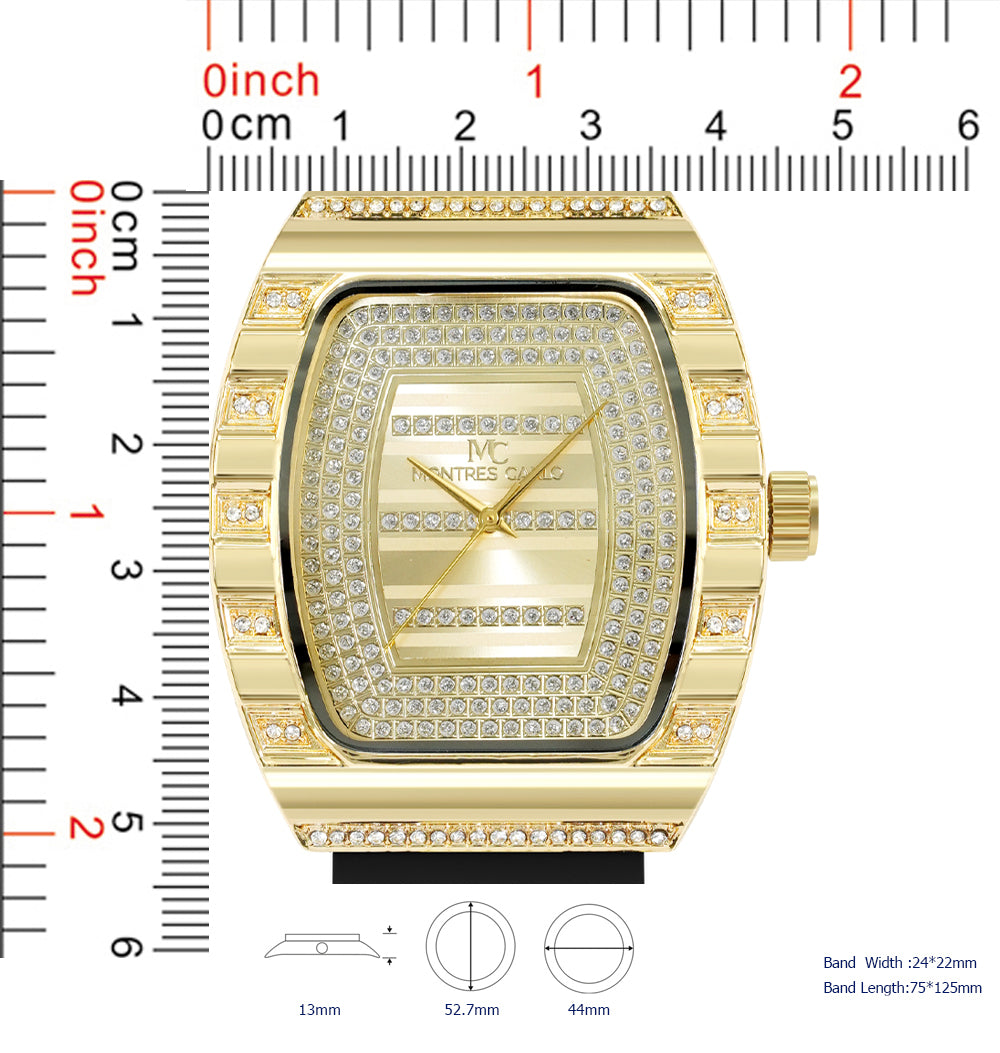 5684-Montres Carlo Silicon Band Watch