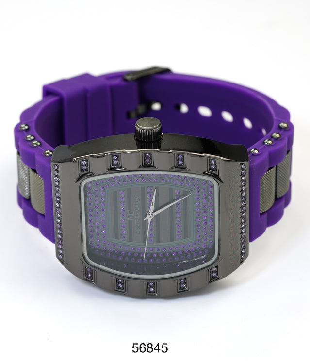 5684-Montres Carlo Silicon Band Watch