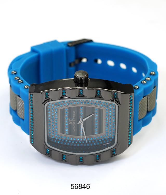 5684-Montres Carlo Silicon Band Watch